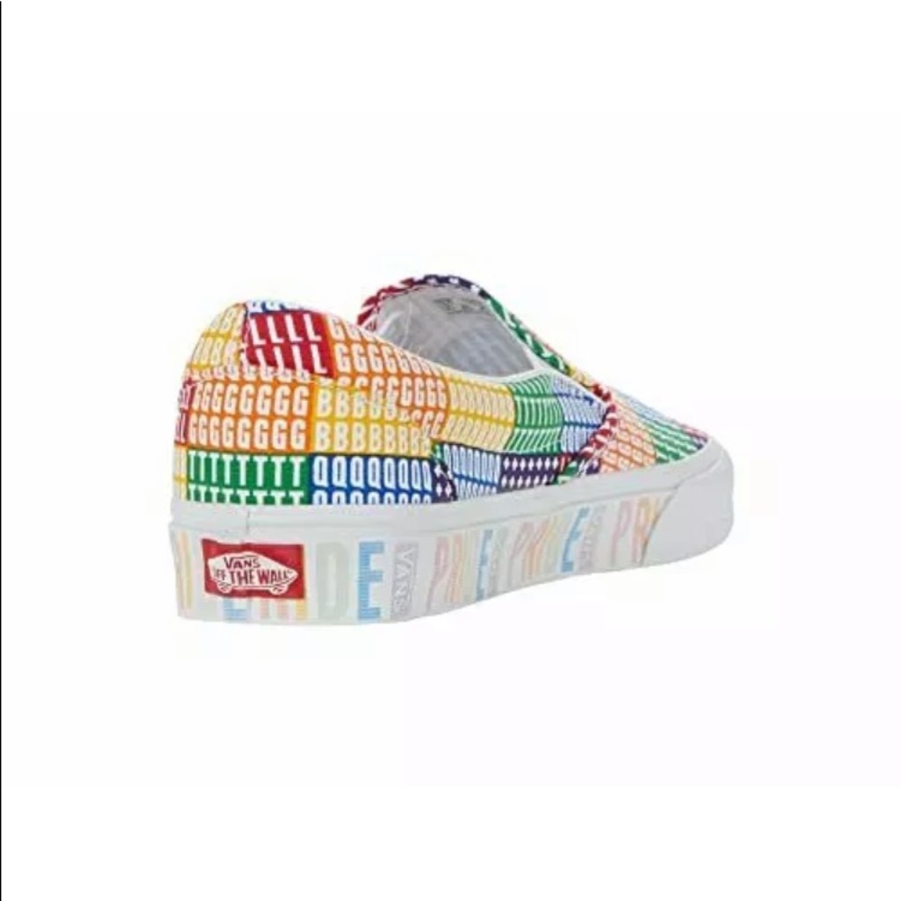 Vans slip-on pride multi color sneaker shoes - Picture 3 of 5